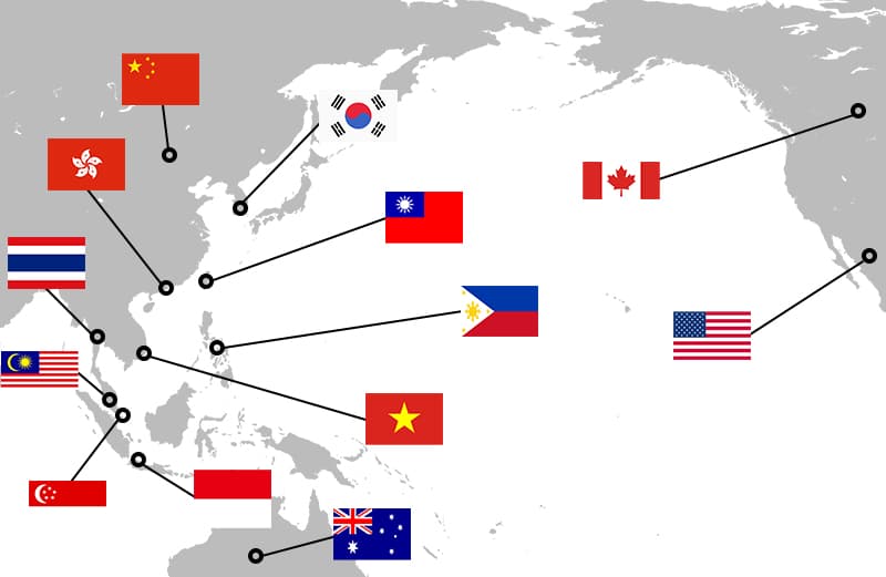 日本空、海运直达亚洲各国、北美及欧洲。